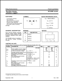 BYV40E-150 datasheet: Rectifier diode ultrafast, rugged. BYV40E-150