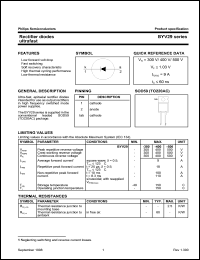 BYV29-400 datasheet: Rectifier diode ultrafast. BYV29-400