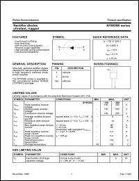 BYW29E-200 datasheet: Rectifier diode ultrafast,rugged. BYW29E-200