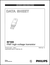 BF588 datasheet: PNP high-voltage transistor. BF588
