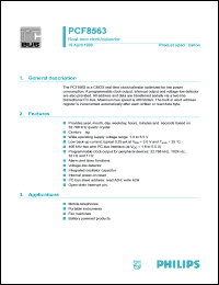 PCF8563P datasheet: Real-time clock/calendar. PCF8563P