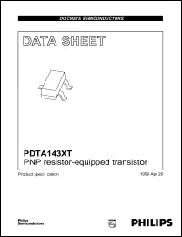 PDTA143XT datasheet: PNP resistor-equipped transistor. PDTA143XT