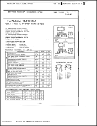 TLP543J datasheet: GaAs infrared and photo thyristor TLP543J