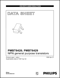 PMBT6429 datasheet: NPN general purpose transistor. PMBT6429