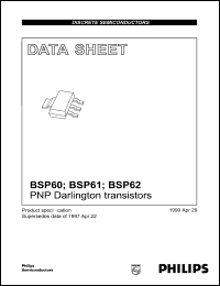 BSP61 datasheet: PNP Darlington transistor. BSP61