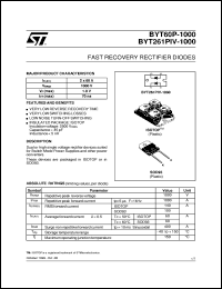 BYT261PIV-1000 datasheet: FAST RECOVERY RECTIFIER DIODES BYT261PIV-1000