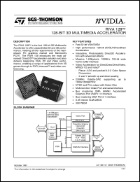 RIVA128 datasheet: 128-BIT 3D MULTIMEDIA ACCELERATOR RIVA128