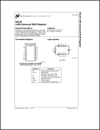 93L00DMQB datasheet: 4-Bit Universal Shift Register 93L00DMQB