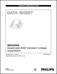 BZA456A datasheet: Quadruple ESD transient voltage suppressor. BZA456A