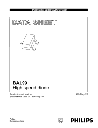 BAL99 datasheet: High-speed diode. BAL99