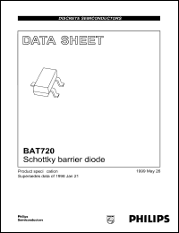 BAT720 datasheet: Schottky barrier diode. BAT720