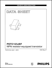 PDTC123JEF datasheet: NPN resistor-equipped transistor. PDTC123JEF