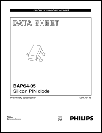 BAP64-05 datasheet: Silicon PIN diode. BAP64-05