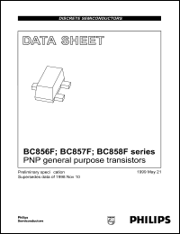BC858BF datasheet: PNP general purpose transistor. BC858BF