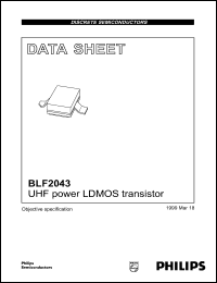 BLF2043 datasheet: UNF power LDMOS transistor. BLF2043