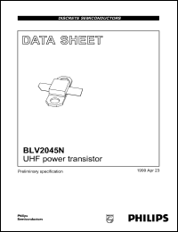 BLV2045N datasheet: UNF power ransistor. BLV2045N