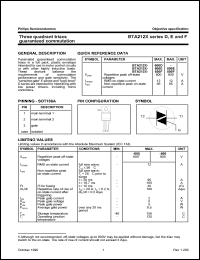 BTA212X-600F datasheet: Three quadrant triacs guaranteed commutation. BTA212X-600F