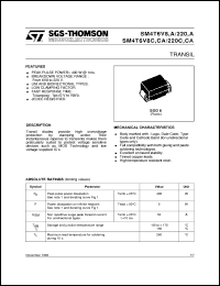 SM4T100CA datasheet: TRANSIL SM4T100CA