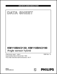 KM110BH/2190 datasheet: Angle sensor hybrid. KM110BH/2190