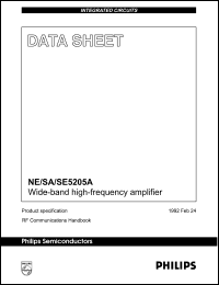 NE5205AD datasheet: Wide-band high-frequency amplifier. NE5205AD
