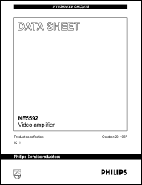 NE5592D datasheet: Video amplifier. NE5592D