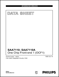 SAA7110A datasheet: One chip front-end (OCF1). SAA7110A