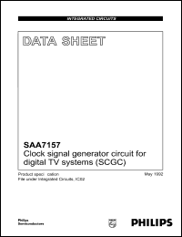 SAA7157 datasheet: Clock signal generator circuit for digital TV systems (SCGC). SAA7157