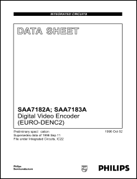 SAA7182AWP datasheet: Digital video encoder (EURO-DENC2). SAA7182AWP
