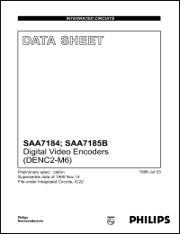 SAA7184WP datasheet: Digital video encoders (DENC2-M6). SAA7184WP