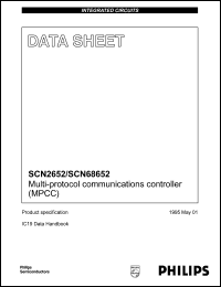 SCN68652AC2F40 datasheet: Multi-protocol communications controller (MPCC). SCN68652AC2F40