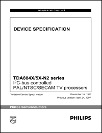 TDA8857H datasheet: I2C-bus controlled NTSC TV processor TDA8857H