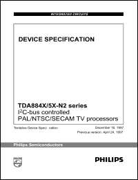 TDA8844 datasheet: I2C-bus controlled PAL/NTSC/SECAM TV processor TDA8844