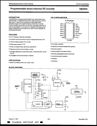 NE5044N datasheet: Programmable seven-channel RC encoder NE5044N