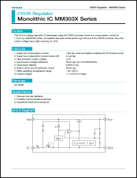 MM3035A datasheet: CMOS regulator for devices that use batteries and portable communications devices, output voltage = 5.0V MM3035A