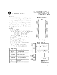 GM76C8128CLLI-85 datasheet: 131,072 words x 8 bit CMOS static RAM, low power, 85ns GM76C8128CLLI-85