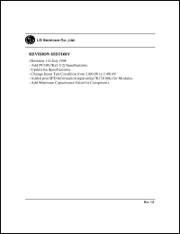 GM72V66841CLT-10K datasheet: 2097152 word x 8 bit x 4 bank synchronous dynamic RAM GM72V66841CLT-10K