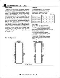 GM71CS18163ALT-8 datasheet: 1,048,576 words x 16 bit DRAM, 80ns, low power GM71CS18163ALT-8