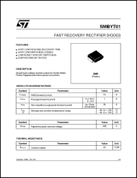 SMBYT01-400 datasheet: FAST RECOVERY RECTIFIER DIODES SMBYT01-400