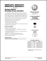 MBRS330T3 datasheet: Schottky power rectifier, 30V MBRS330T3