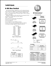 74FST3245QSR datasheet: 8-bit bus switch 74FST3245QSR