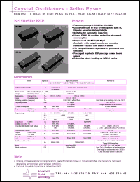 SG531 25.1750M datasheet: Crystal oscillator, 25.1750MHz SG531 25.1750M