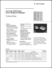 HDSP-H151 datasheet: Red LED segment display HDSP-H151