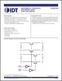 IDTQS3384Q datasheet: High-speed CMOS 10-bit bus switch IDTQS3384Q
