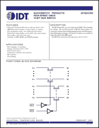 IDTQS3384SO datasheet: High-speed CMOS 10-bit bus switch IDTQS3384SO