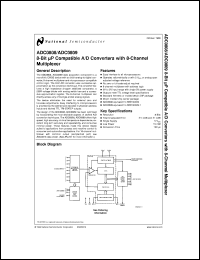 ADC0808CCVX datasheet: 8-bit Microprocessor Compatible A/D Converters With 8-Channel Multiplexer ADC0808CCVX