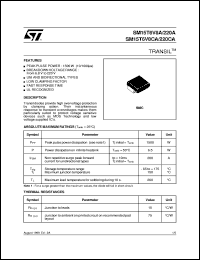 SM15T15A datasheet: TRANSIL SM15T15A