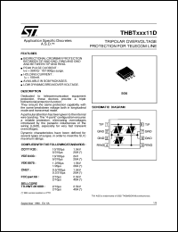 THBT15011D datasheet: TRIPOLAR OVERVOLTAGE PROTECTION FOR TELECOM LINE - (ASD) THBT15011D