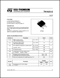 TN1625-800G datasheet: SCR TN1625-800G