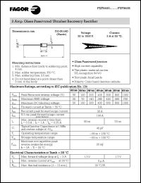 FUF5408 datasheet: 3 amp, glass passivated ultrafast recovery rectifier, 1000V FUF5408