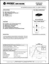 PMMAD1103 datasheet: Steering diode (rail clamp) array PMMAD1103